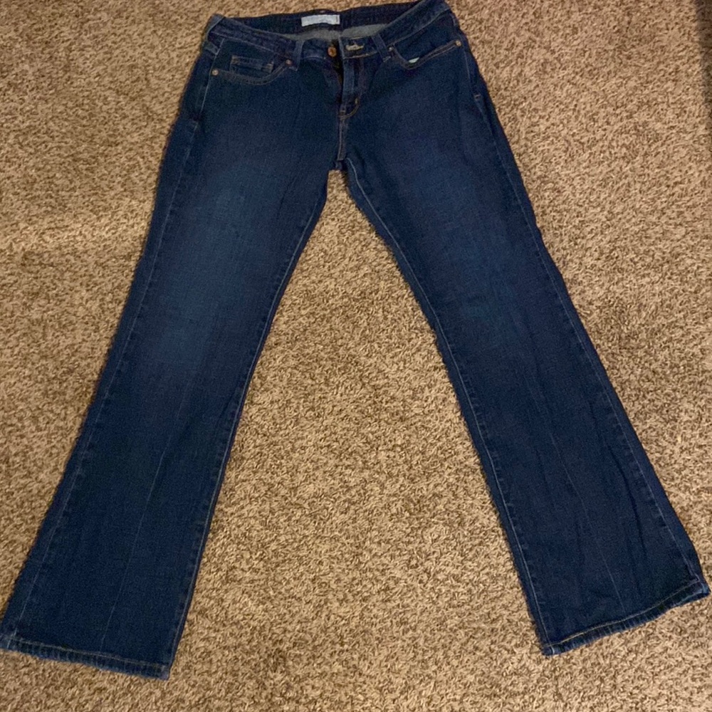 low boot cut jeans levis size 8